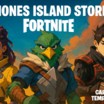 Personajes de Fortnite listos para las misiones de la temporada en un paisaje vibrante