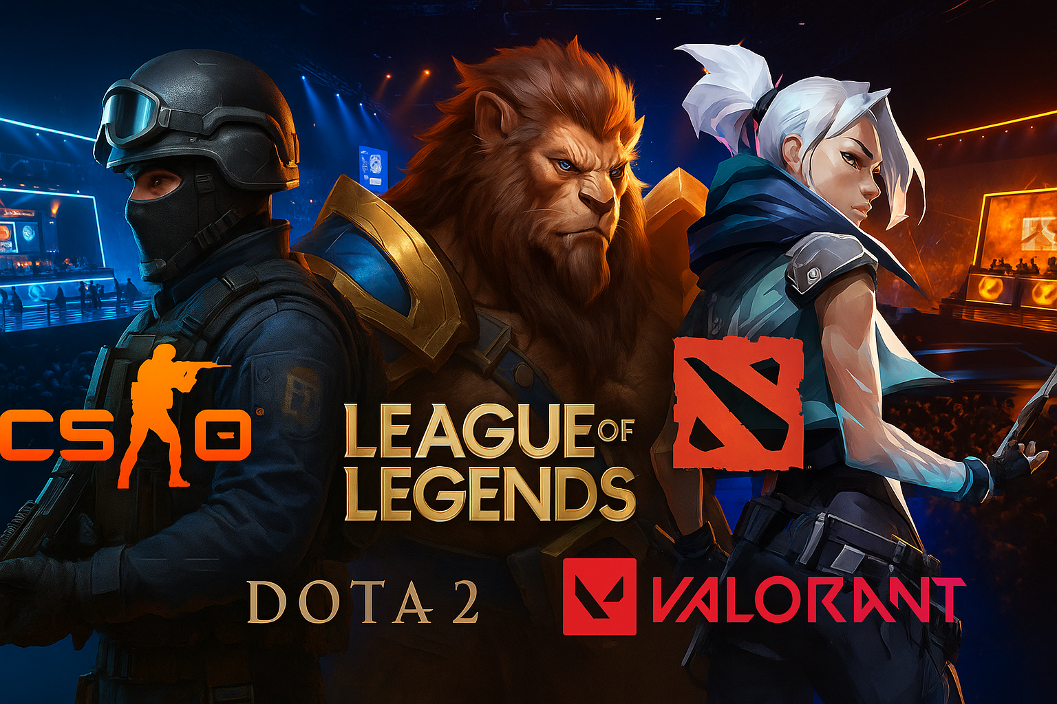Jugadores profesionales de esports durante torneo global de CS2 en 2025