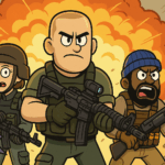 Soldados estilo cartoon en acción durante el evento CODtoons de Call of Duty.