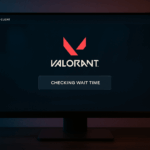 Captura de pantalla del cliente de Riot mostrando el mensaje "Comprobando tiempo de espera" en VALORANT