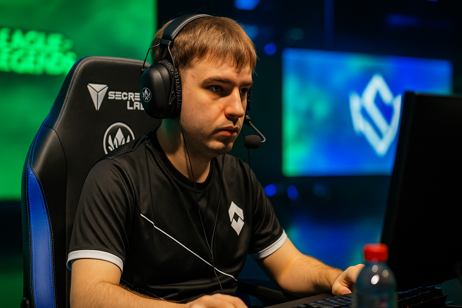 Jugador profesional de League of Legends de MKOI concentrado durante una partida del MSI 2025