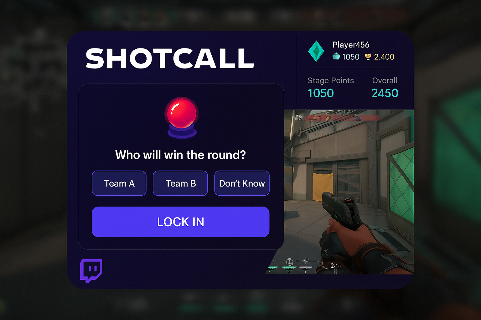 Predicciones en vivo de VALORANT con Shotcall en Twitch