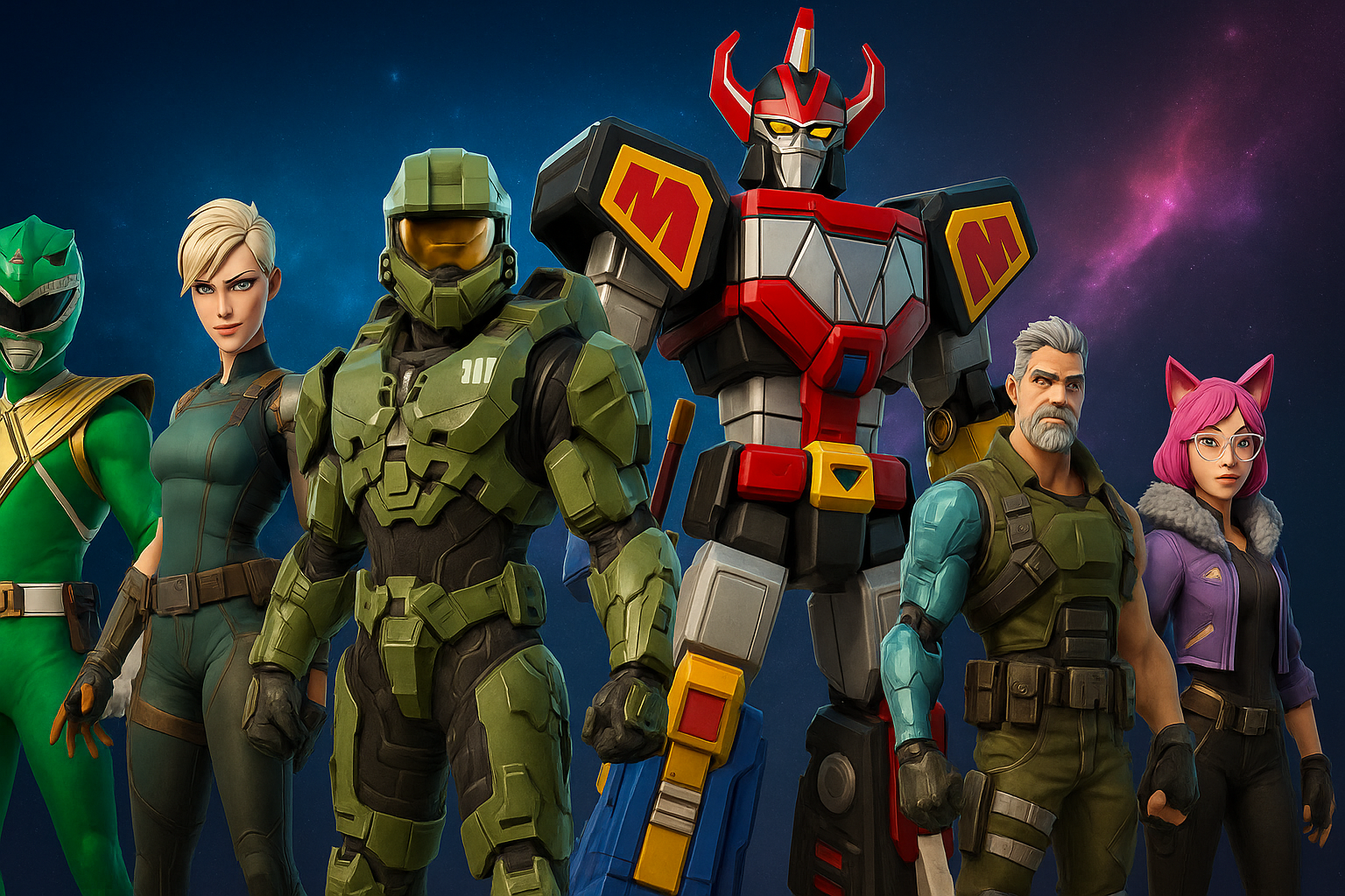 Skins filtrados de Fortnite C6T4: Power Ranger, Halo y más
