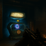 Máquina Pack-a-Punch activa en zona subterránea de BO6 Zombies, vista en primera persona