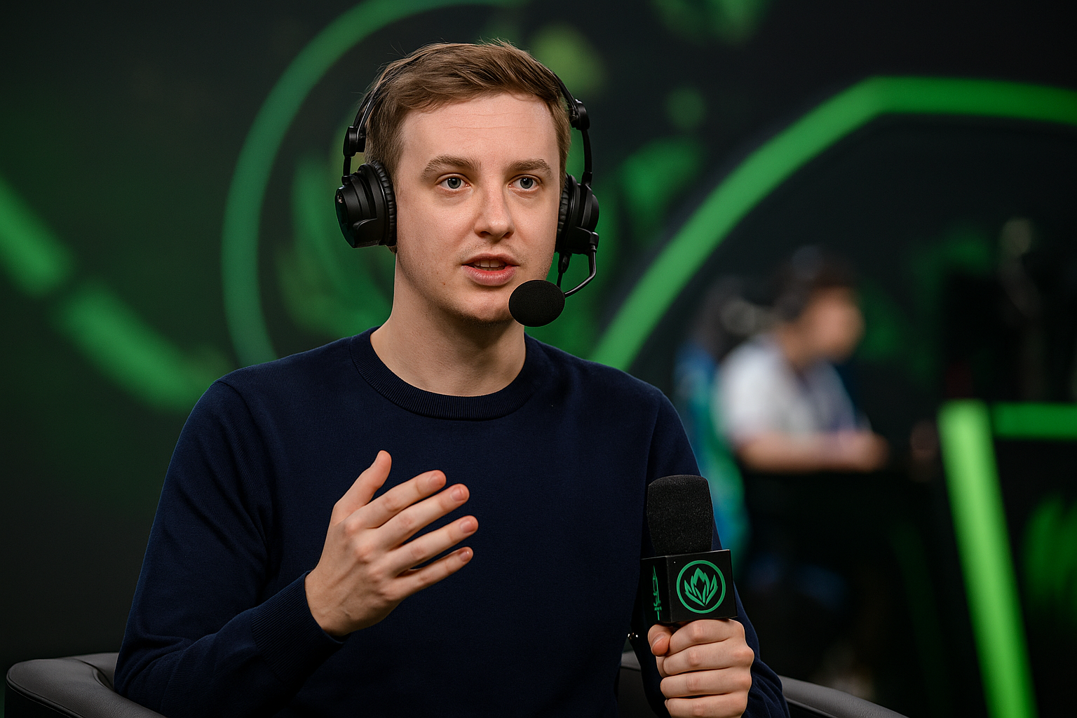 Caedrel comentando sobre la nueva opción WASD en League of Legends durante un evento de esports.