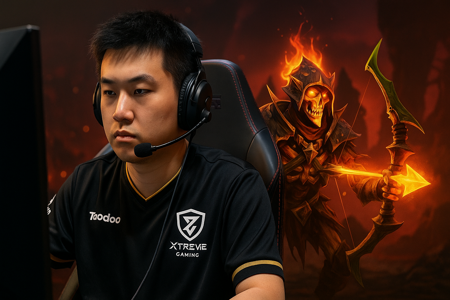 Ame sorprendiendo con Clinkz en TI 2025 contra Tundra Esports