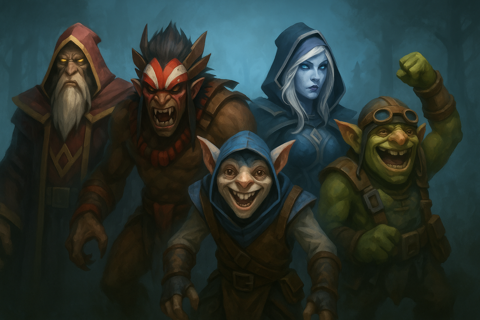 Héroes olvidados de Dota 2 en The International, incluyendo a Meepo, Bloodseeker, Drow Ranger, Warlock y Techies.