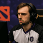 Jugador de Dota 2 concentrado en partida rumbo al TI14 en Hamburgo 2025
