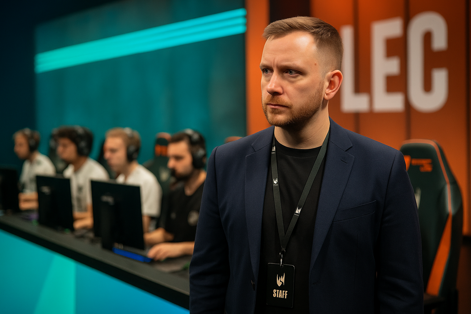Comisionado de la LEC en escenario e-sports durante Summer Split 2025