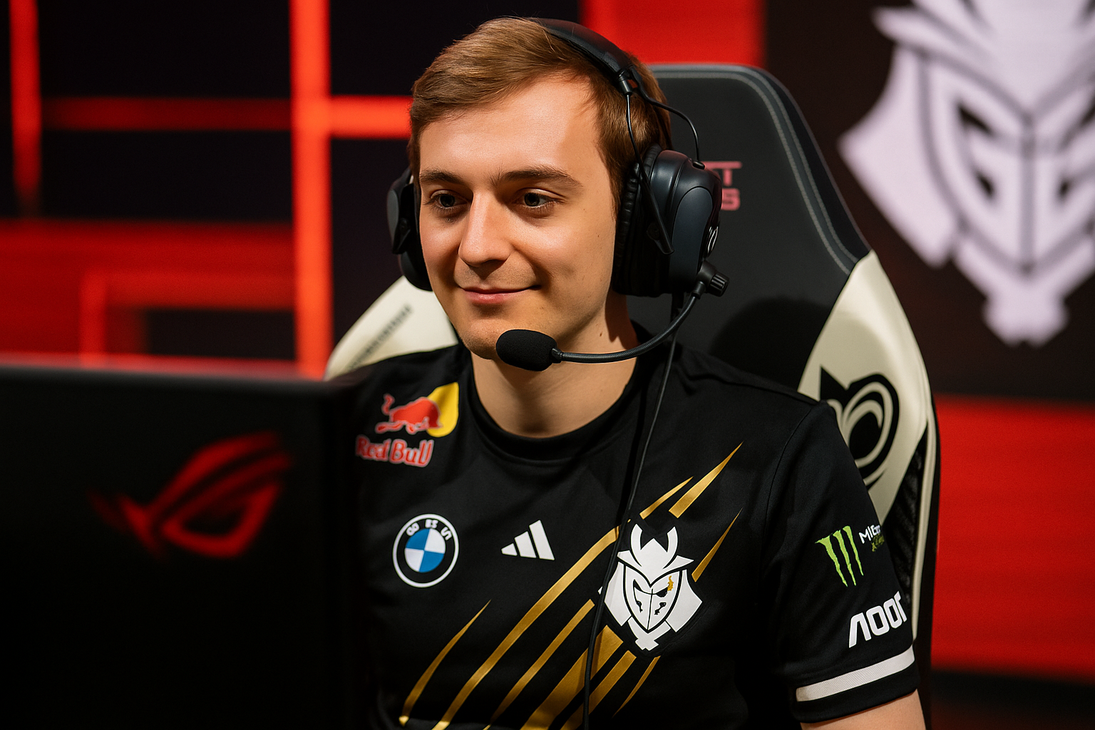 Caps de G2 Esports concentrado en partida de Worlds 2025