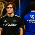 Busio en el escenario de esports, representando su llegada a Karmine Corp para la LEC 2026.