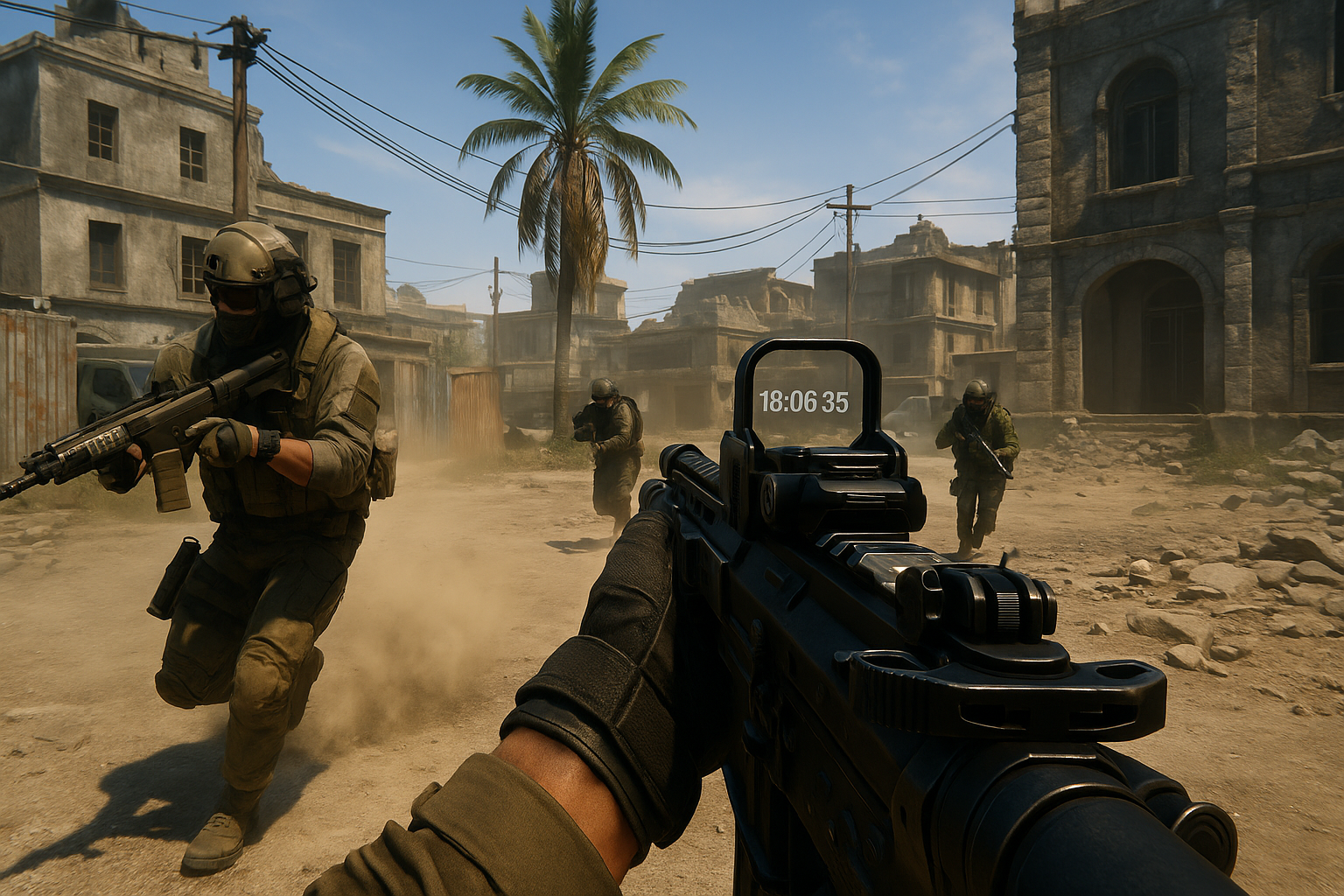 Operadores avanzando en combate durante el inicio de la temporada 1 de Black Ops 7