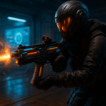 Jugador chileno empujando con la Ryden 45K en un mapa cerrado de Black Ops 7 durante partida competitiva