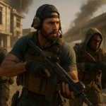 Escuadrón de Warzone avanzando por ciudad destruida, representando los modos y playlists de la Temporada 1 Semana 1