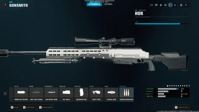 HDR con 8 accesorios en Warzone