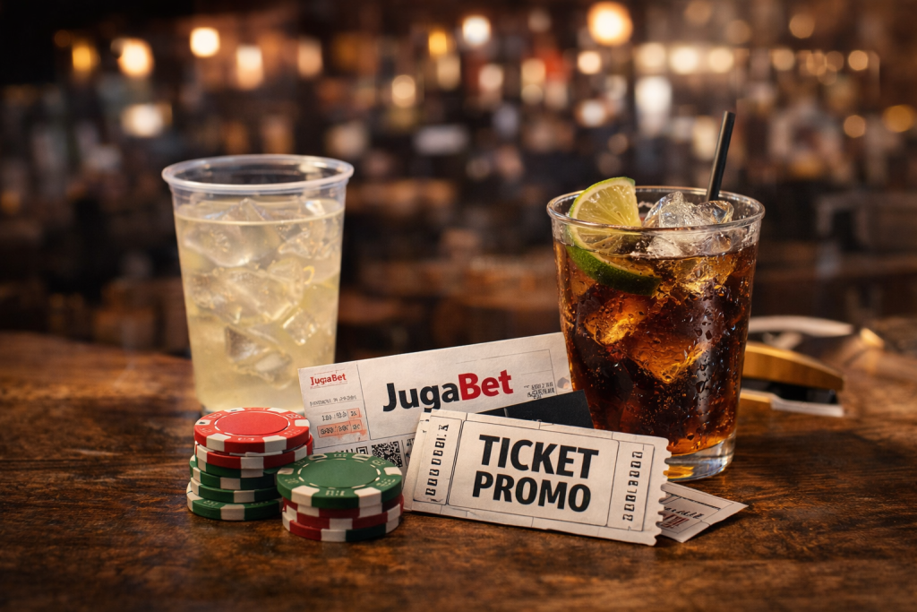 Zona promocional de JugaBet con tickets y material de la Valorant Champions Tour en Santiago