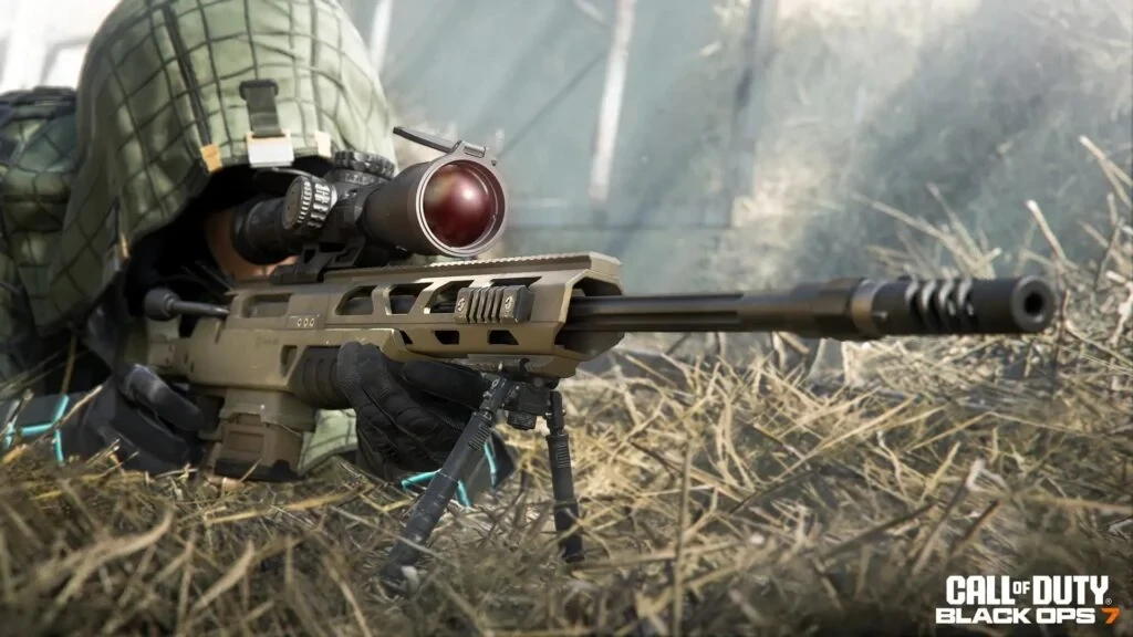 A sniper using the Hawker HX in Black Ops 7, a renamed version of Ballista arriving in BO7 and Warzone Season 1 Reloaded