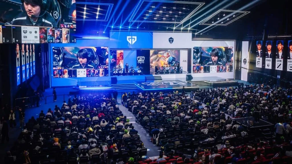 Ambiente en el Swiss Stage de Worlds 2025 de League of Legends el 23 de octubre de 2025 en Beijing, China.