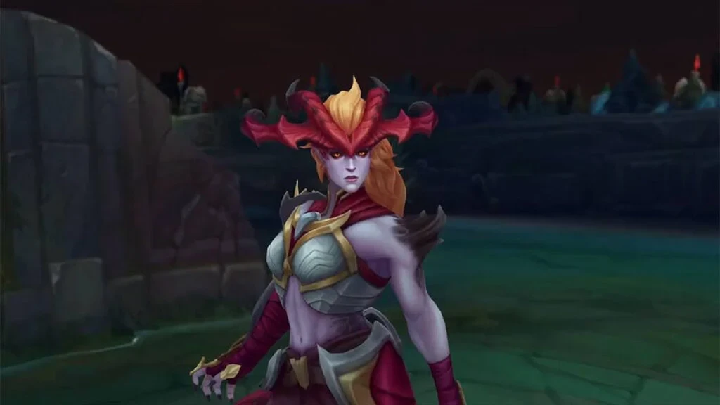 Imagen mostrando el VGU de Shyvana en League of Legends.