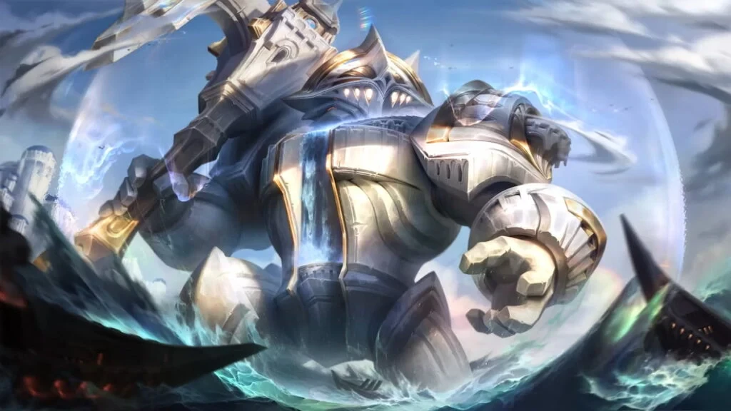 Imagen mostrando la skin Petricite Nautilus en League of Legends.