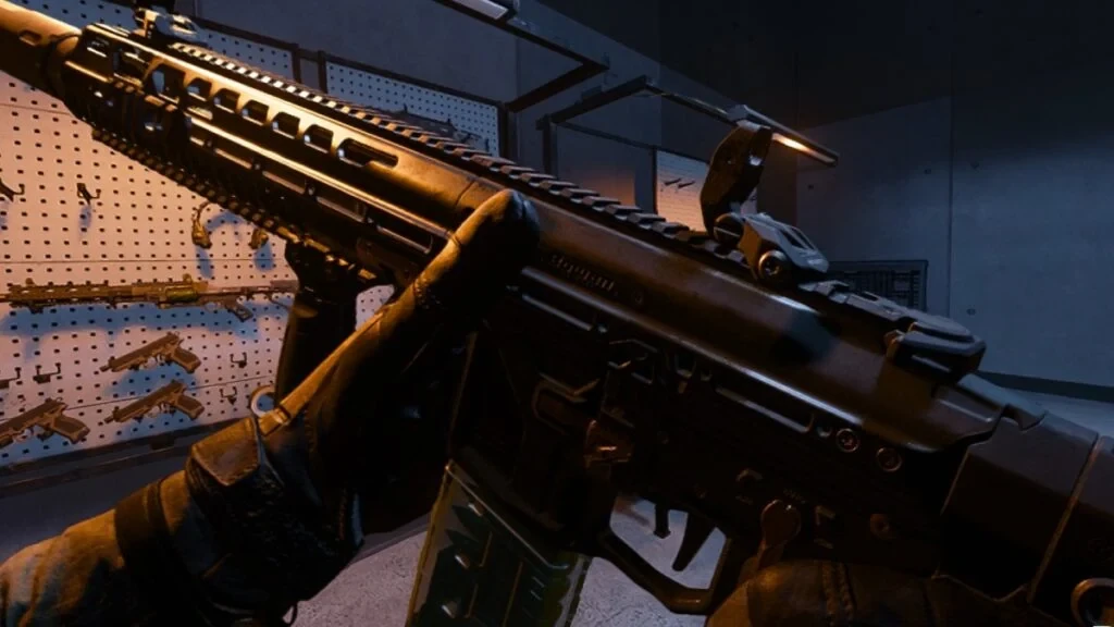 Inspecting the M15 Mod 0 in Black Ops 7 Firing Range