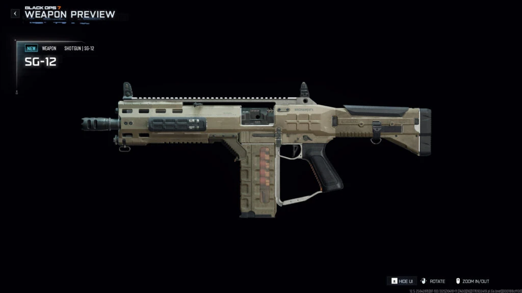 Escopeta SG-12 en Black Ops 7