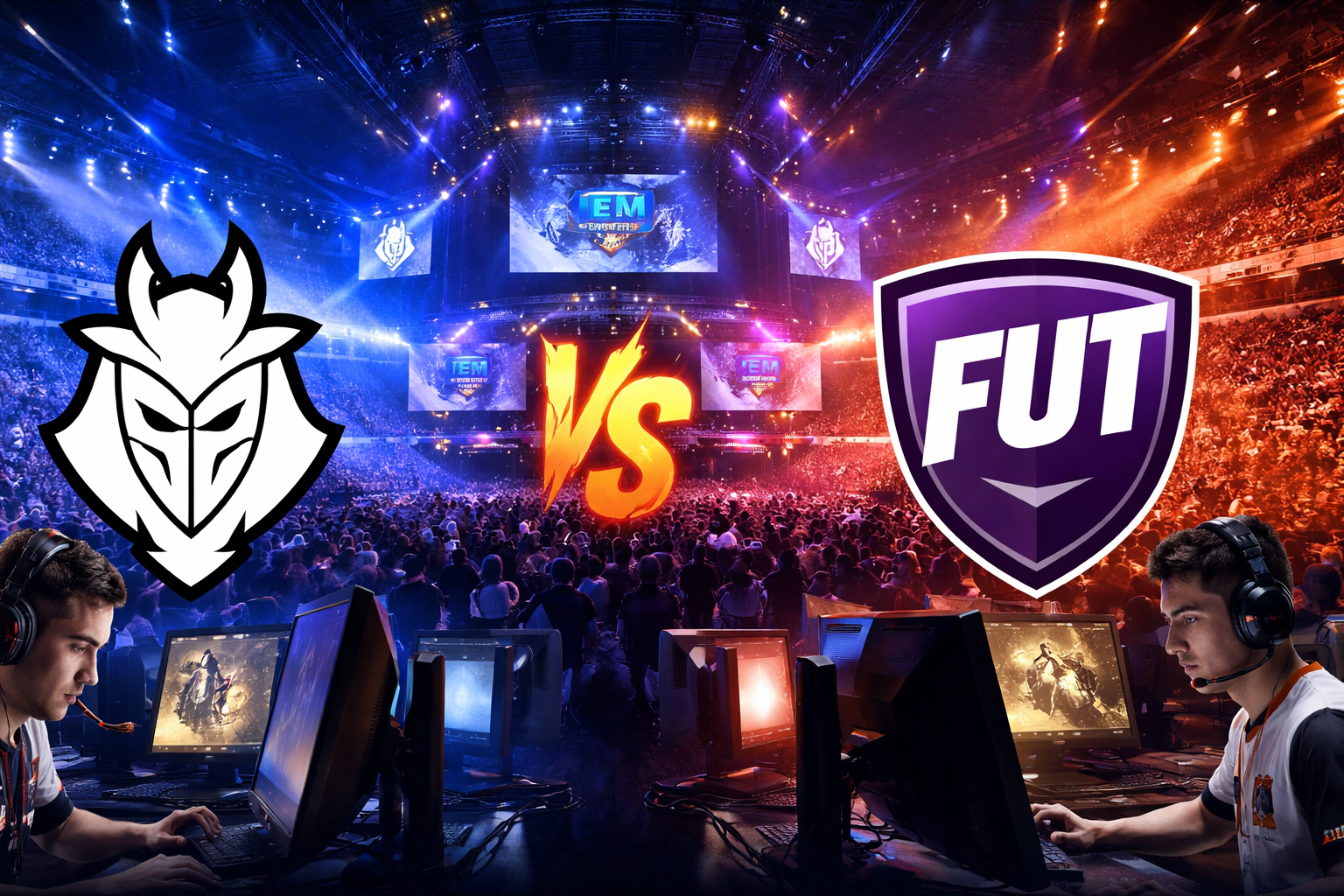 Hinchas y escenario en IEM Kraków 2026 durante el duelo G2 vs FUT