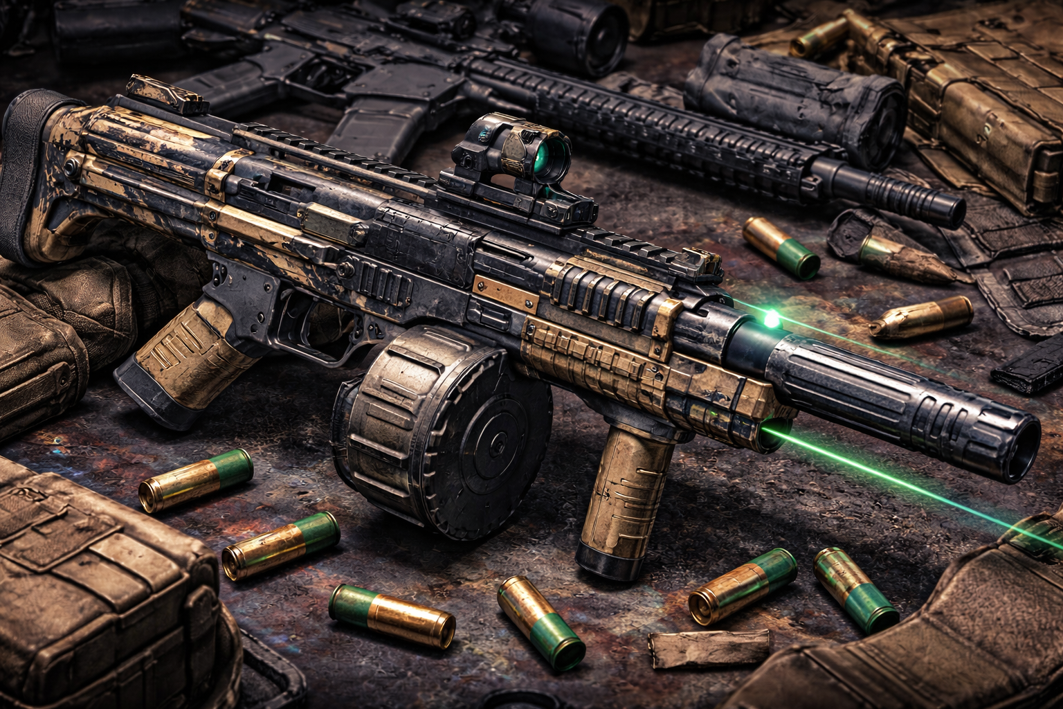 Escopeta SG-12 con build meta en Black Ops 7, lista para combates a quemarropa.