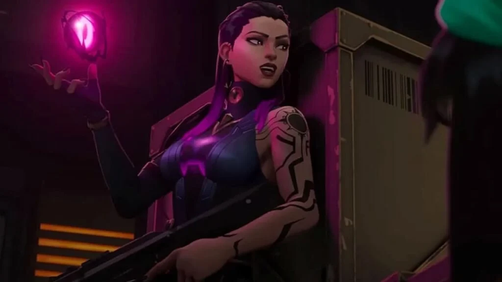 Reyna sosteniendo una Leer en VALORANT