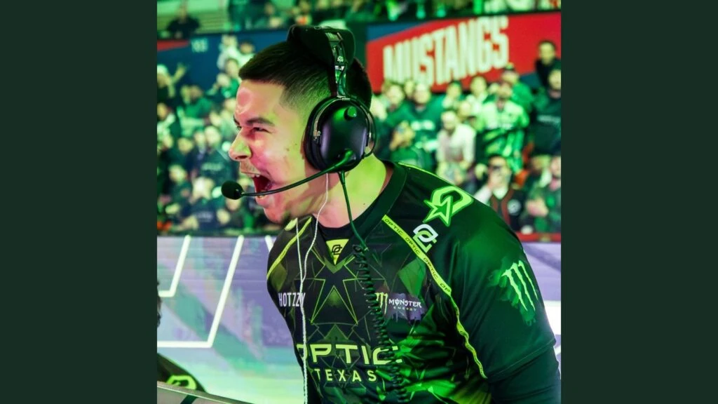Shotzzy de OpTic Texas gritando durante un partido en los Qualifiers del CDL Stage 2 Major 2026