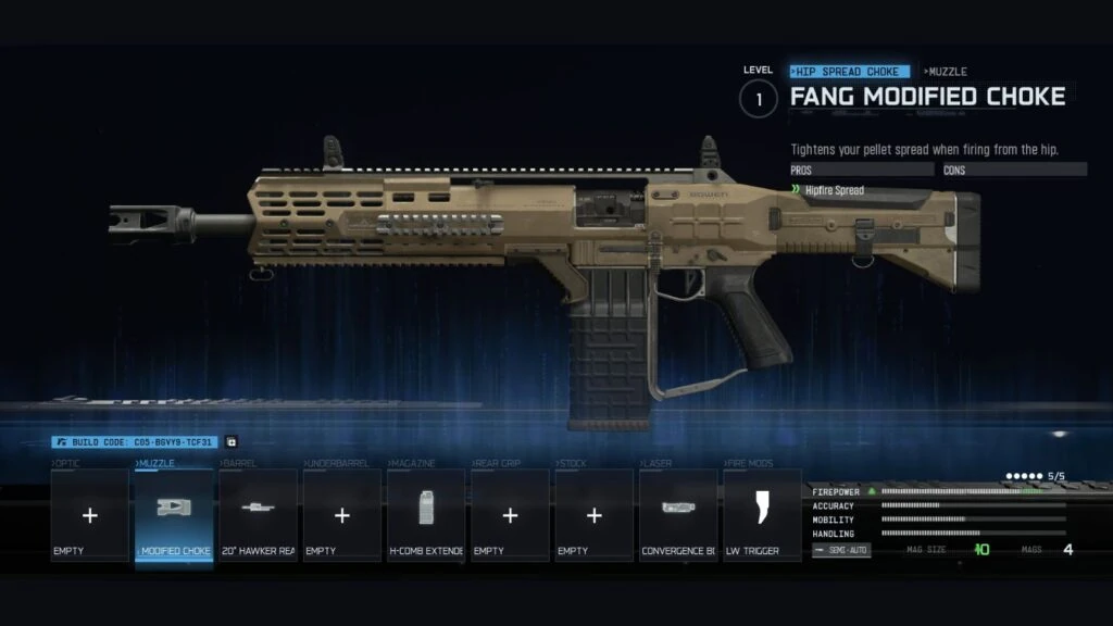 Mejores accesorios del loadout SG-12 en Warzone