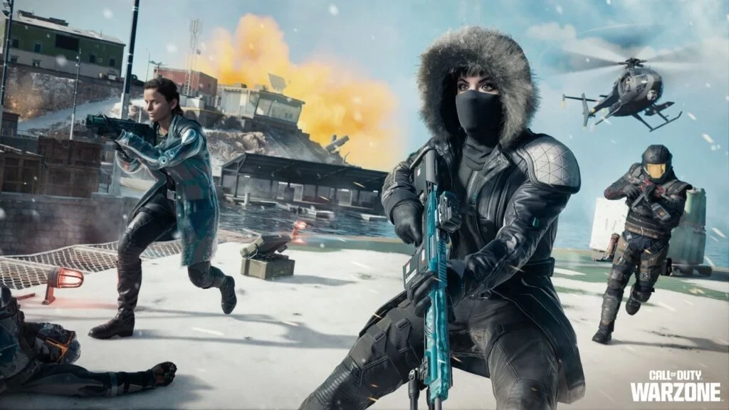 Operators on Rebirth Island winter update in Warzone