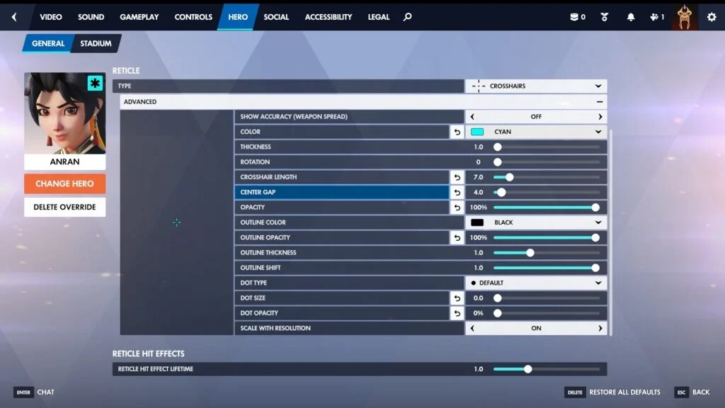 La mejor mira para Anran en Overwatch