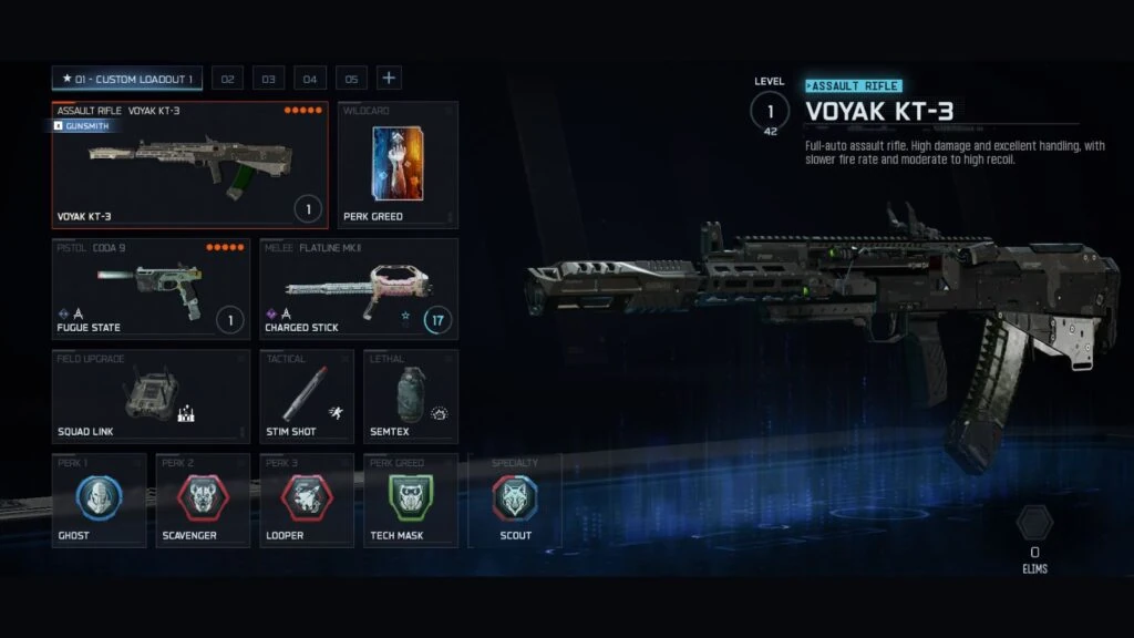 Mejor class setup de Voyak KT-3 en BO7, incluyendo la mejor secundaria, perks y equipamiento