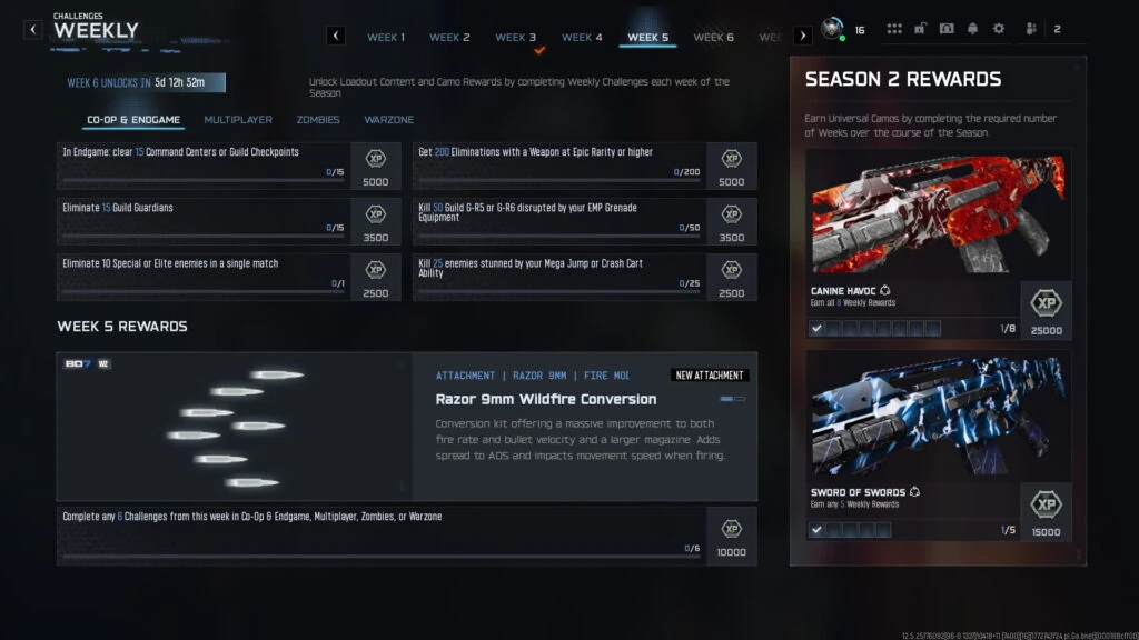 Desafíos de la Semana 5 de la Temporada 2 de Black Ops 7 en Co-Op y Endgame