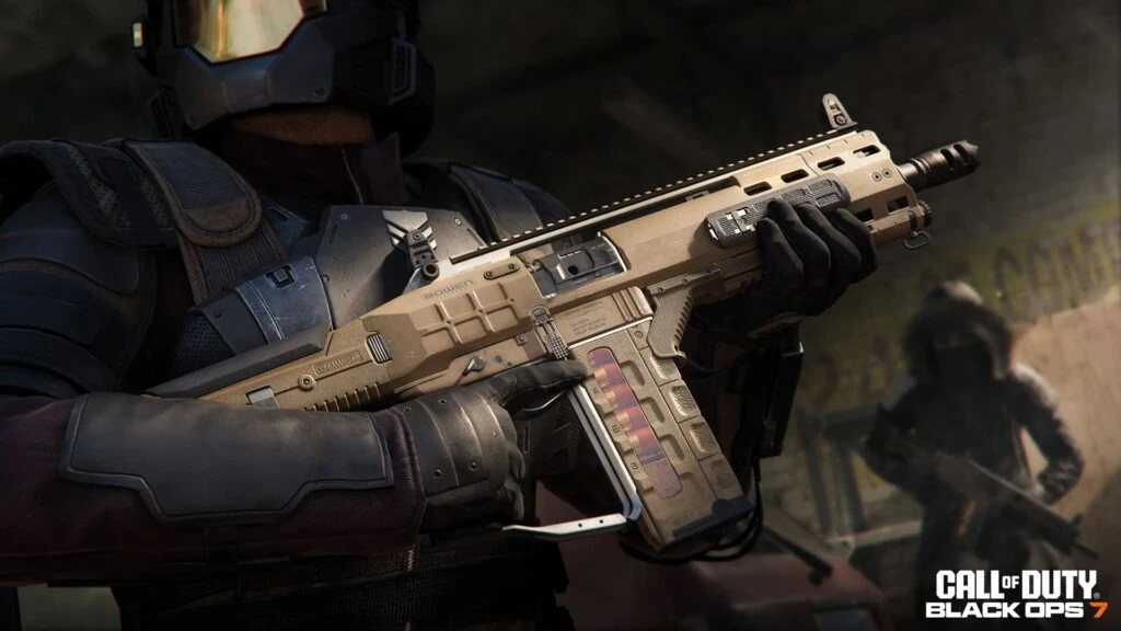 Operador sosteniendo la escopeta SG-12 en Black Ops 7