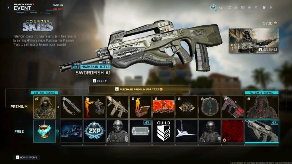 Recompensas del Event Pass Counter Skies en Black Ops 7 y Warzone