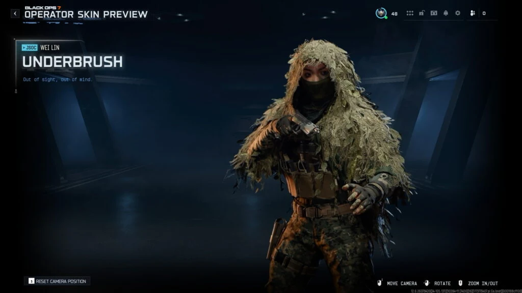 Recompensa de la skin Underbrush del Event Pass Counter Skies en Black Ops 7 y Warzone