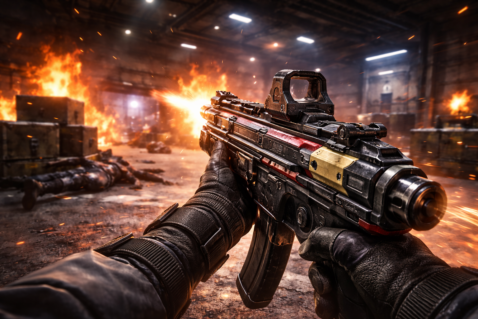 Razor 9mm en plena acción dentro de Black Ops 7 con una build agresiva para combate cercano