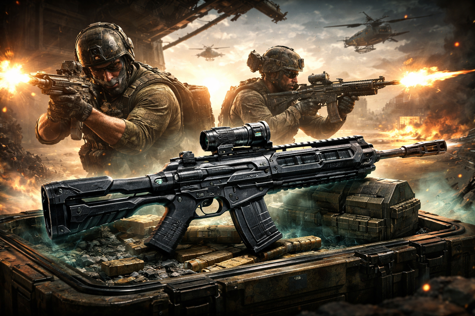 Swordfish A1 lista para el combate en una escena intensa de Black Ops 7 y Warzone