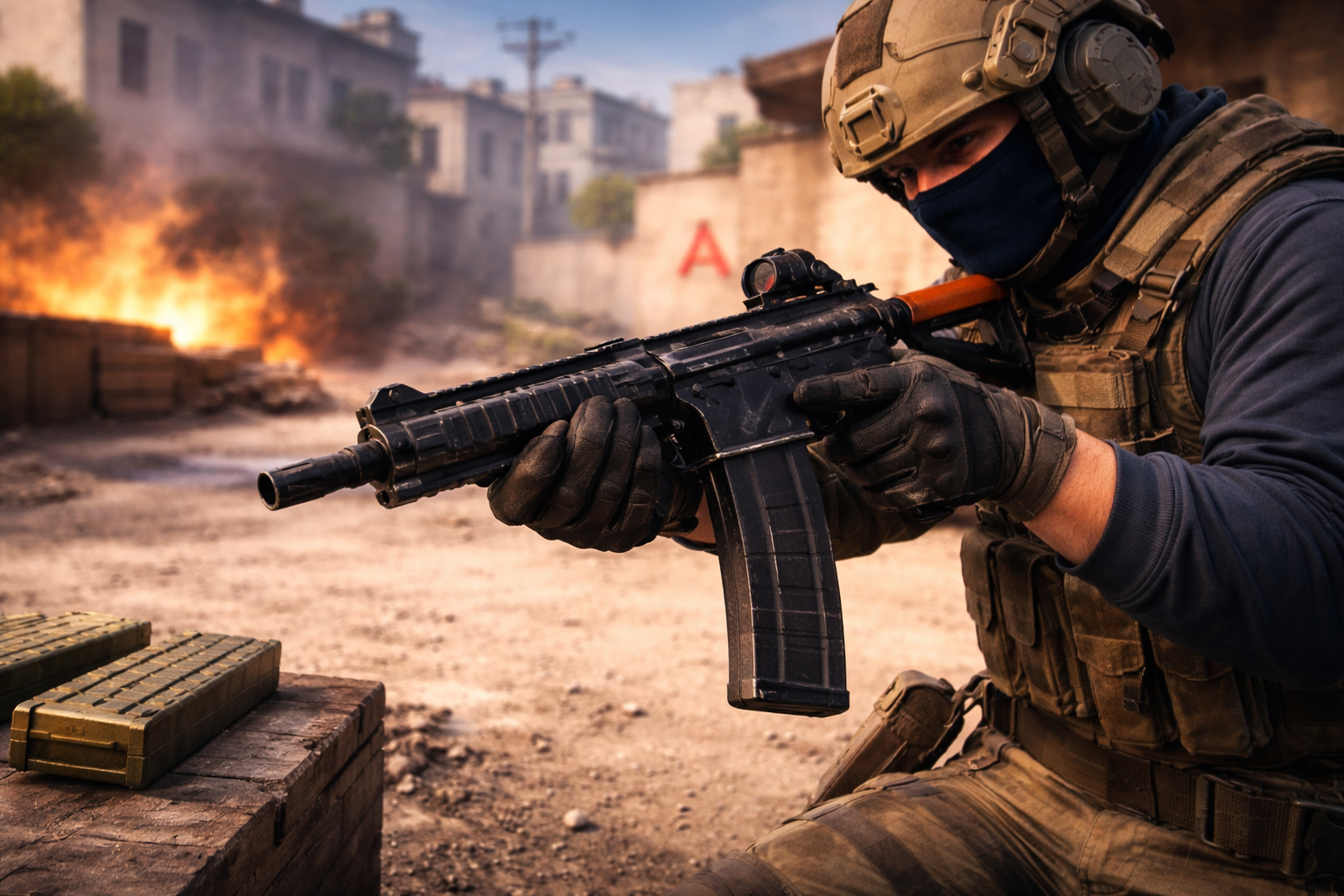 Jugador de CS2 apuntando en plena ronda, en una escena tensa que representa los cambios al sistema de recarga