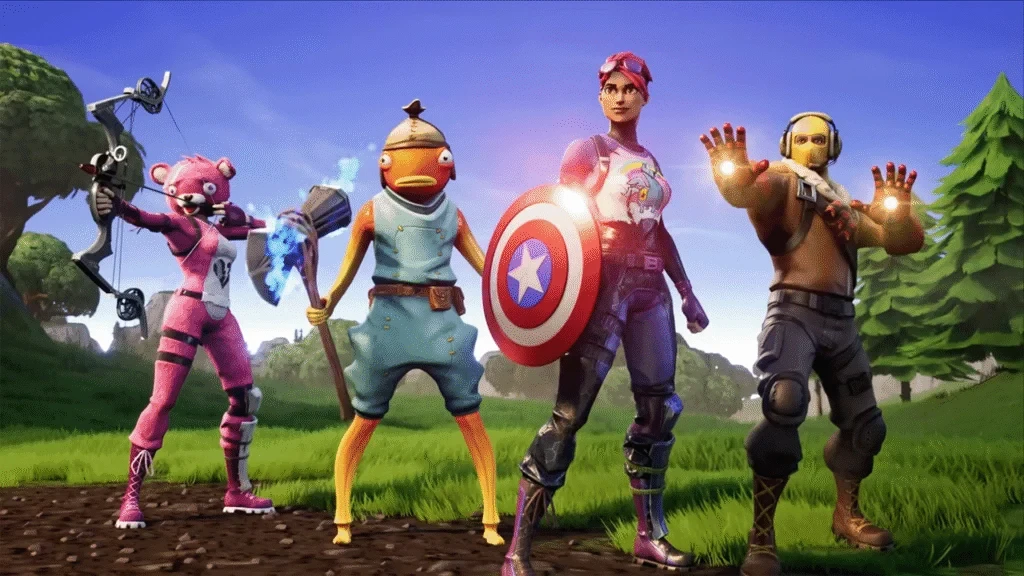 Imagen que muestra la colaboración entre Fortnite y Avengers.