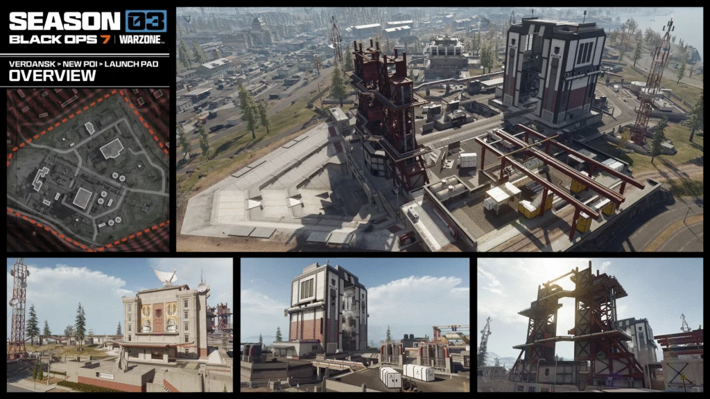 Nuevo POI Launch Pad en Verdansk para Warzone Season 3