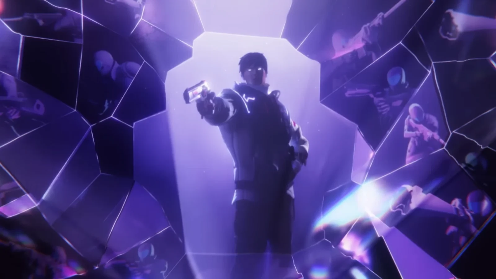 Arte promocional del agente Iso en VALORANT.