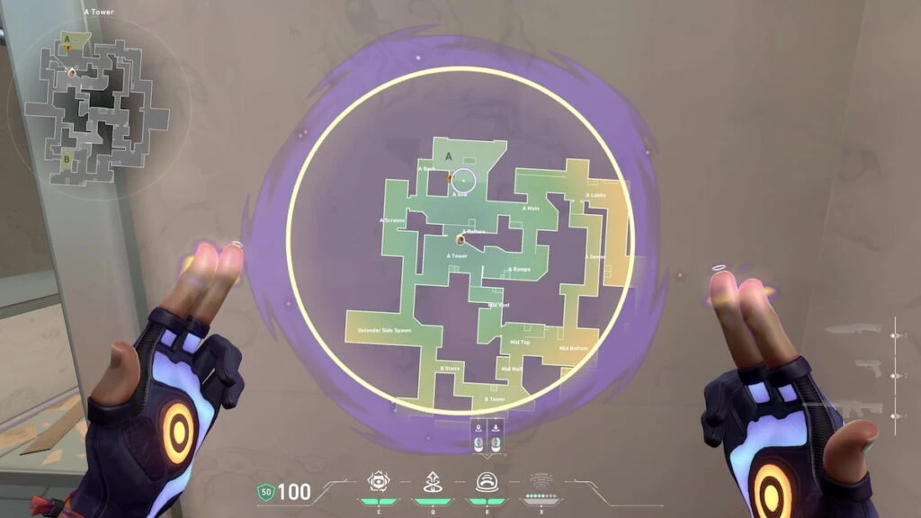 Pantalla de despliegue de humo de Miks en VALORANT