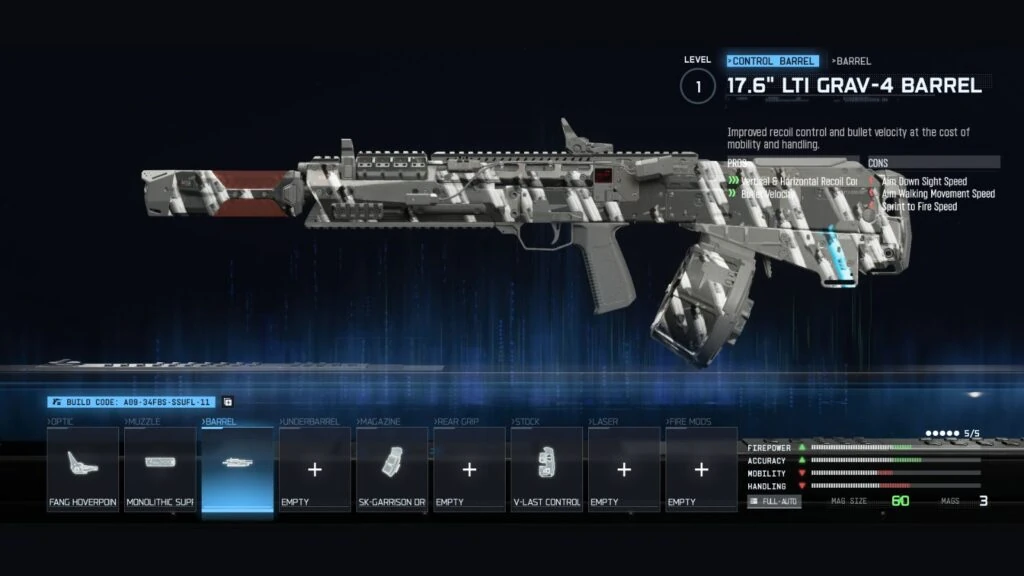 La mejor loadout de Voyak KT-3 en Warzone, mostrando los mejores accesorios para equipar