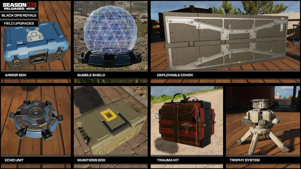 Todas las mejoras de campo en Warzone Black Ops Royale