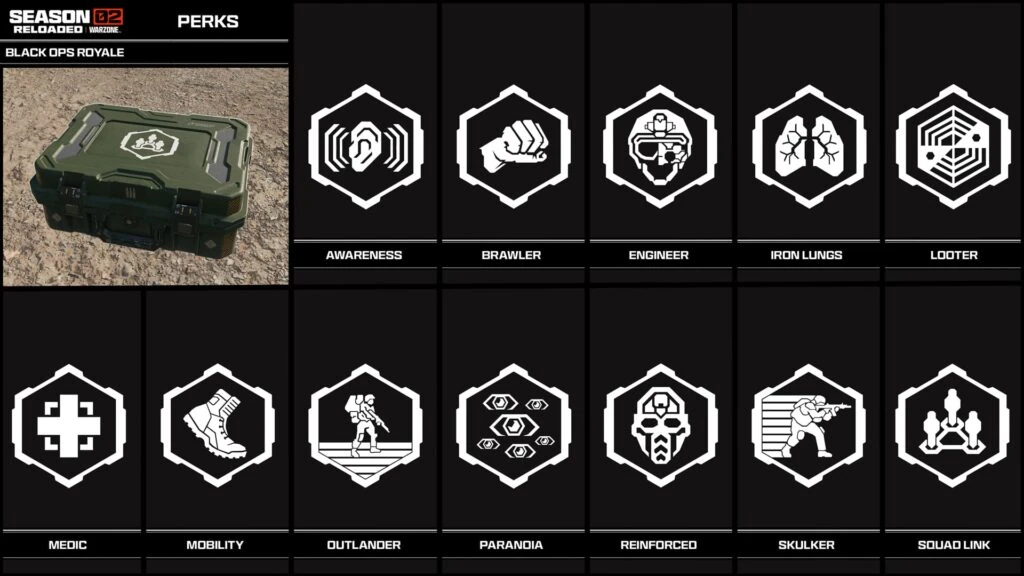 Todos los Perks en Warzone Black Ops Royale