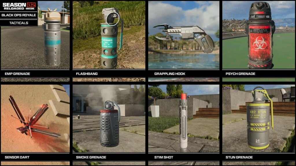 Todo el equipamiento táctico en Warzone Black Ops Royale