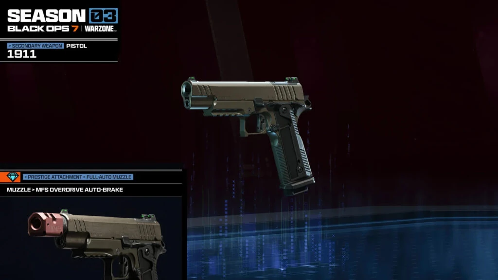 Vista previa del accesorio Prestige de la pistola 1911